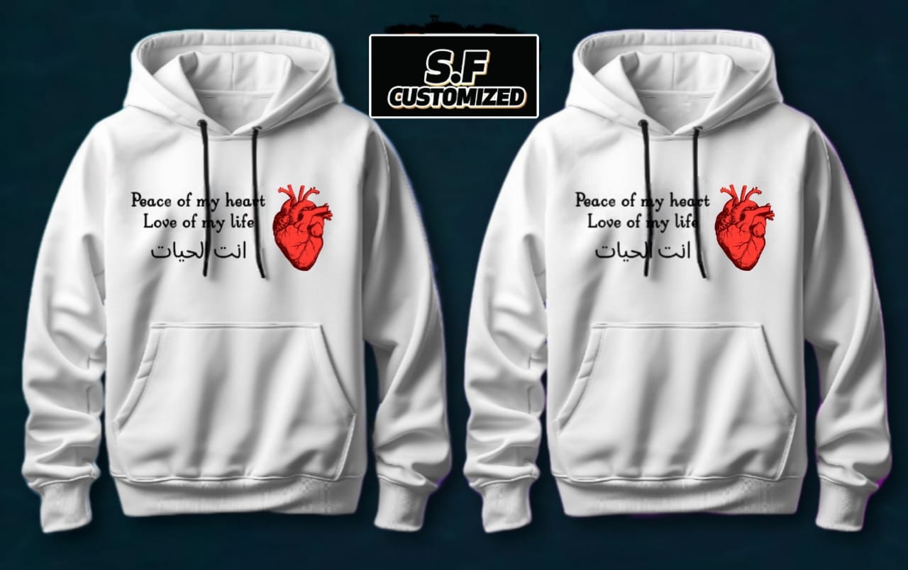 customize couple winter hoodie