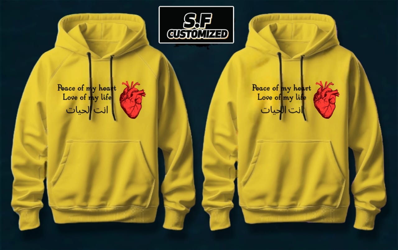 customize couple winter hoodie